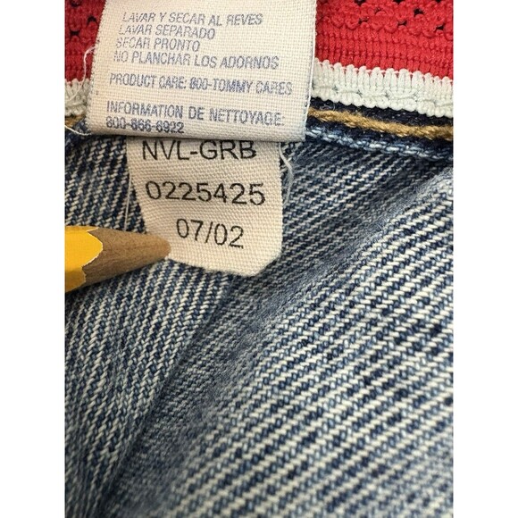 Vintage Tommy Hilfiger Baggy Jeans Mens 36x30 Y2K Denim Wide Leg Carpenter JNCO - Picture 10 of 10